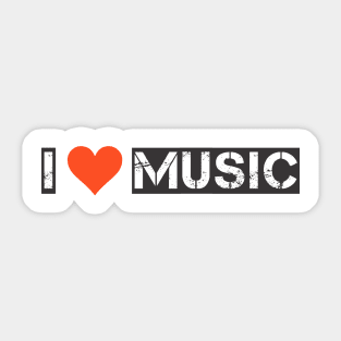 I love music Sticker